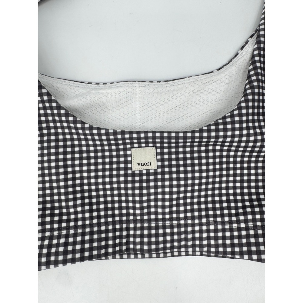 Vuori Volley Skirt & Daily Bra Set Womens XS/M Gingham Black White Activewear - Picture 6 of 10
